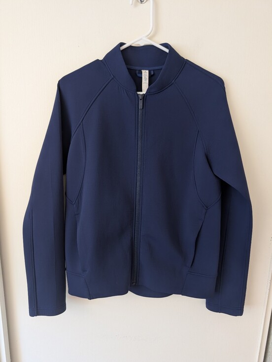 lululemon athletica Jackets & Blazers - lululemon athletica Womens 6 Blue Zip Up Lightweight Jacket Activewear